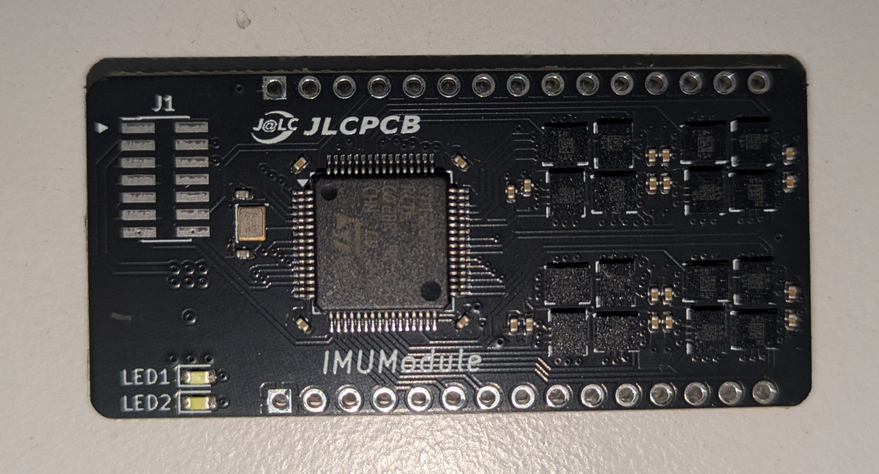 完成したIMUモジュール前面